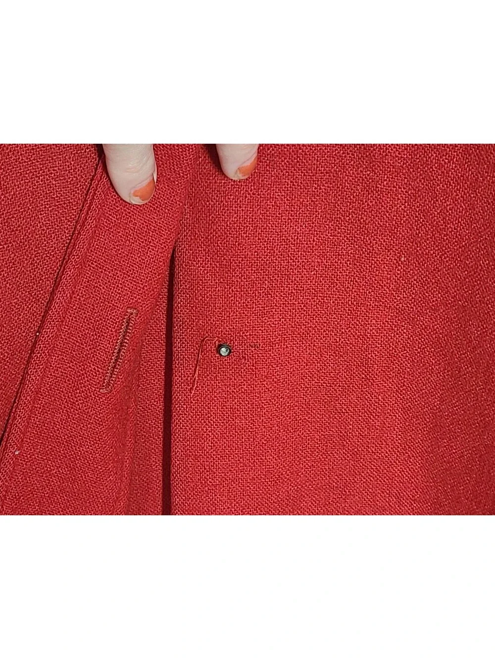 1950s Royal Robe 100% Wool Red Belt Back Satin Piping Housecoat Mens Unisex